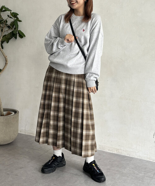 U.S. POLO ASSN.(ユーエスポロアッスン)の「【U.S. POLO ASSN.】スウェットライクニット(ニット/セーター・レディース・ブラック/グレー/オレンジ/ホワイト/グリーン/ネイビー/ホワイト系その他・FREE)」の8枚目の写真