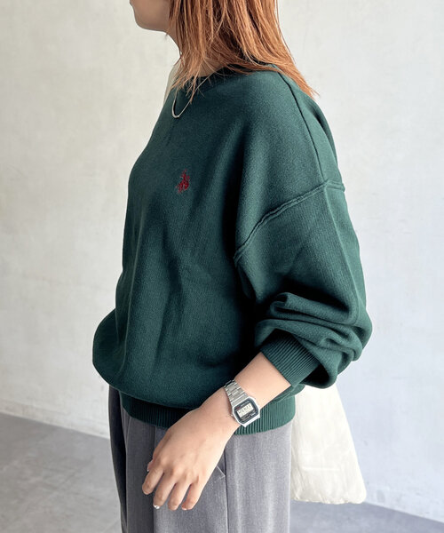 U.S. POLO ASSN.(ユーエスポロアッスン)の「【U.S. POLO ASSN.】スウェットライクニット(ニット/セーター・レディース・ブラック/グレー/オレンジ/ホワイト/グリーン/ネイビー/ホワイト系その他・FREE)」の12枚目の写真