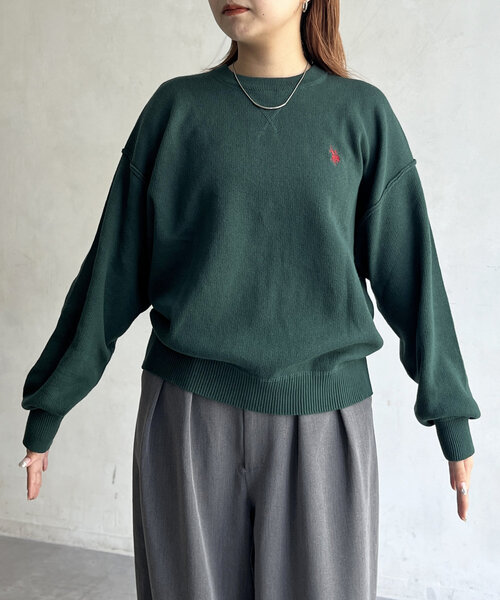 U.S. POLO ASSN.(ユーエスポロアッスン)の「【U.S. POLO ASSN.】スウェットライクニット(ニット/セーター・レディース・ブラック/グレー/オレンジ/ホワイト/グリーン/ネイビー/ホワイト系その他・FREE)」の17枚目の写真