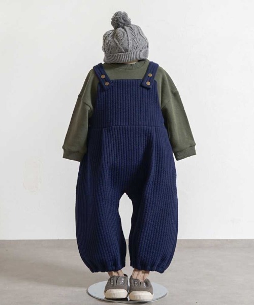 【セール】【Hoppetta(ホッペッタ)】キルトサロペット 70-80cm・80-90cm・90-100cm（サロペット/オーバーオール）｜Hoppetta（ホッペッタ）