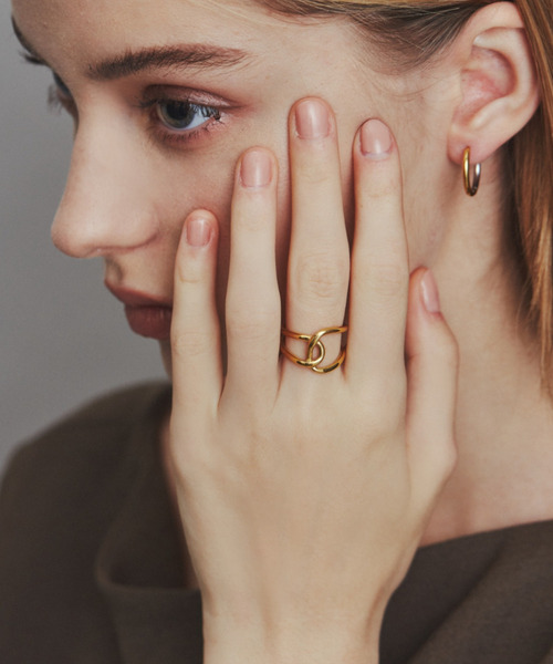 ciite' surgical stainless（シーテサージカルステンレス）の「【 金属アレルギー対応 】 ビッグクロスリング サージカルステンレス（リング・レディース・ゴールド/シルバー/ピンクゴールド・13号/15号/4号/11号/7号/9号）」の13枚目の写真