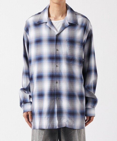 BOW WOW（バウワウ）の「【Bowwow/バウワウ】RAYON CHECK SHIRTS（シャツ/ブラウス・メンズ・ブルー・M/S）」の3枚目の写真