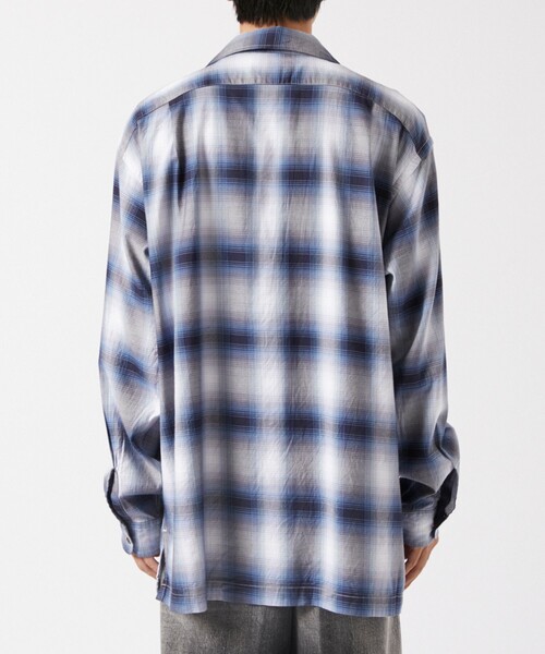 BOW WOW（バウワウ）の「【Bowwow/バウワウ】RAYON CHECK SHIRTS（シャツ/ブラウス・メンズ・ブルー・M/S）」の5枚目の写真
