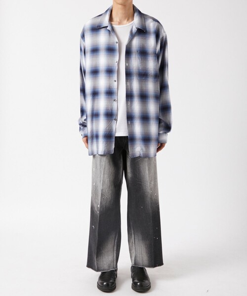 BOW WOW（バウワウ）の「【Bowwow/バウワウ】RAYON CHECK SHIRTS（シャツ/ブラウス・メンズ・ブルー・M/S）」の6枚目の写真