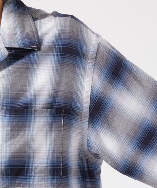 BOW WOW（バウワウ）の「【Bowwow/バウワウ】RAYON CHECK SHIRTS（シャツ/ブラウス・メンズ・ブルー・M/S）」の9枚目の写真