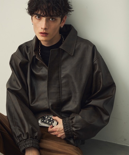 Shoowtime（ショウタイム）の「Synthetic leather short blouson