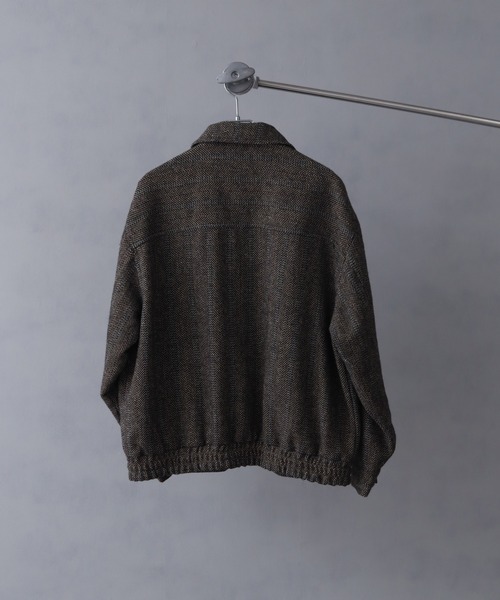 ★美品 Lサイズ★ シップス × WOOL RICH ツイード ヘリンボーン 紺 welise（ウェライズ）の「【welise/ウェライス】ウールミックス