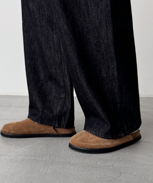 CANAL JEAN(キャナルジーン)の「ローライズデニムワイドパンツ(デニムパンツ・レディース・インディゴブルー/ブラック・マルチサイズ)」の15枚目の写真