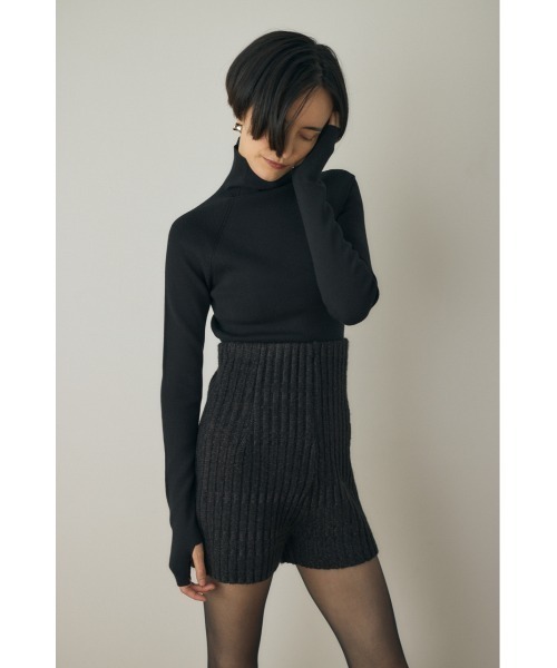 ミックスニットショートパンツ M_（エムアンダーバー）の「ミックスニットショートパンツ