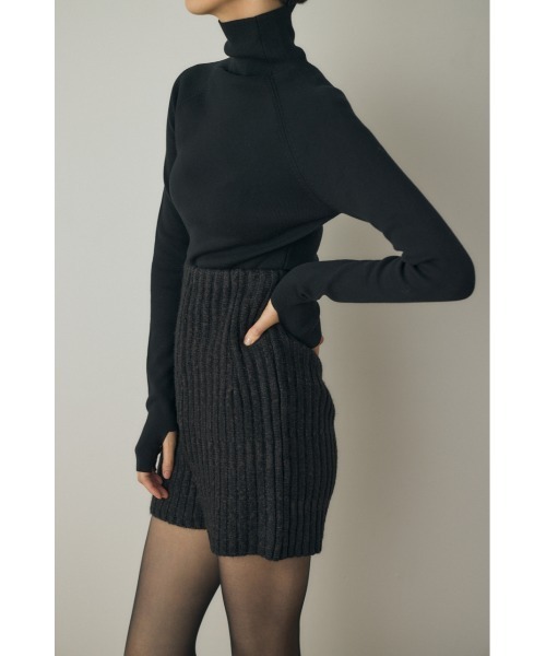 moussy m_ エムアンダーバーミックスニットショートパンツ M_（エムアンダーバー）の「ミックスニットショートパンツ