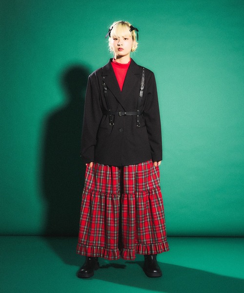 PUNYUS（プニュズ）の「オーバーテーラードジャケット（テーラードジャケット・レディース・ブラック/グレー・1/2/3/4）」の6枚目の写真