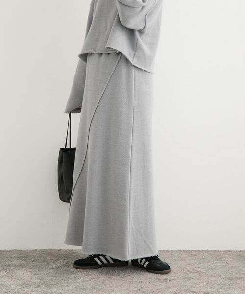 URBAN RESEARCH DOORS（アーバンリサーチドアーズ）の「ローゲージインレイイージースカート（スカート・レディース・ライトグレー/ライトベージュ・MEDIUM）」の15枚目の写真