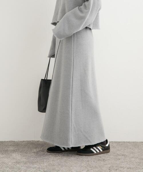 URBAN RESEARCH DOORS（アーバンリサーチドアーズ）の「ローゲージインレイイージースカート（スカート・レディース・ライトグレー/ライトベージュ・MEDIUM）」の16枚目の写真