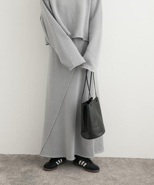 URBAN RESEARCH DOORS（アーバンリサーチドアーズ）の「ローゲージインレイイージースカート（スカート・レディース・ライトグレー/ライトベージュ・MEDIUM）」の21枚目の写真