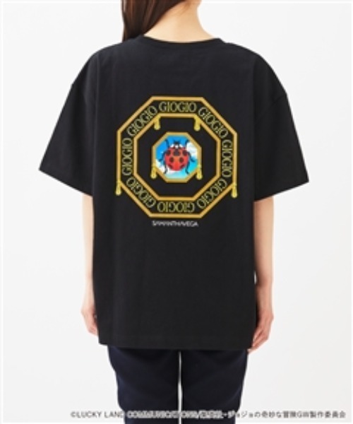 新品:ジョジョの奇妙な冒険「黄金の風●ロゴ入りプリントTシャツ」 ジョジョ 黄金の風のアパレルアイテム全4種登場！ ジョルノ