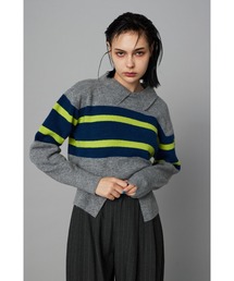 Border knit tops ボーダーニットトップス
