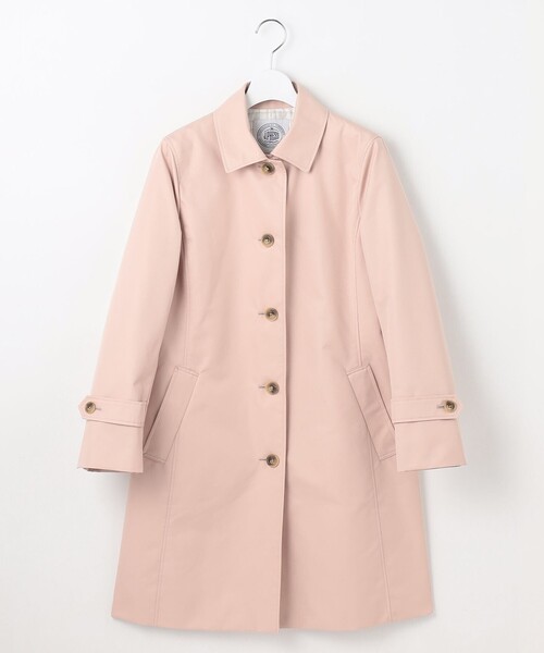 J.PRESS(ジェイプレス)の「【撥水・WEB限定カラーあり】コットンポリエステル ツイル ロング コート(ステンカラーコート・レディース・イエロー系/ライトグレー系/ピンク系/ネイビー系・T13/T15)」の15枚目の写真