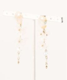 【BEMEE】マットフラワーしゃらしゃらピアス(MA)