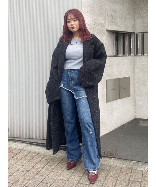 EVRIS(エヴリス)の「ラップデザインフレアデニムパンツ(デニムパンツ・レディース・インディゴブルー/ライトブルー・MEDIUM/SMALL)」の17枚目の写真
