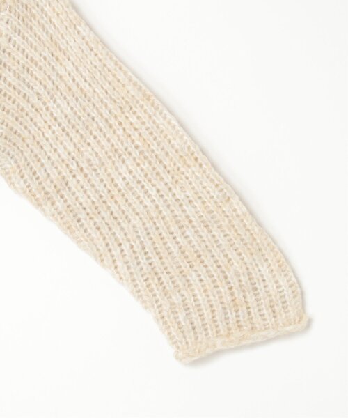 notch.（ノッチ）の「ボートネック裾クルンプルオーバー（ニット/セーター・レディース・ベージュ/グレー・M）」の20枚目の写真