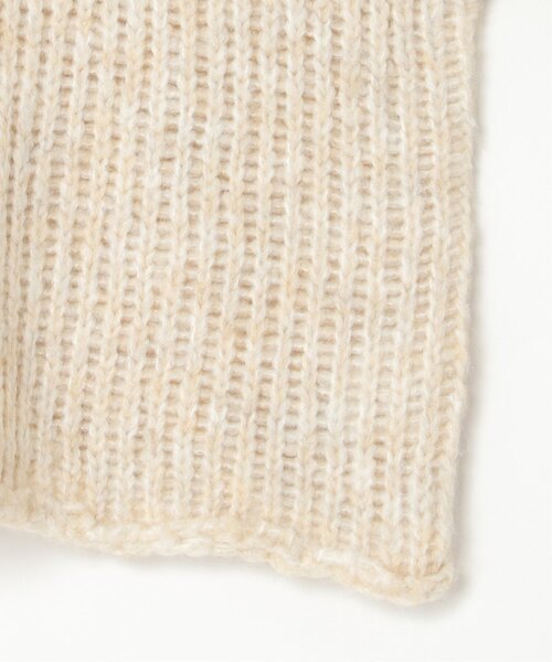 notch.（ノッチ）の「ボートネック裾クルンプルオーバー（ニット/セーター・レディース・ベージュ/グレー・M）」の21枚目の写真