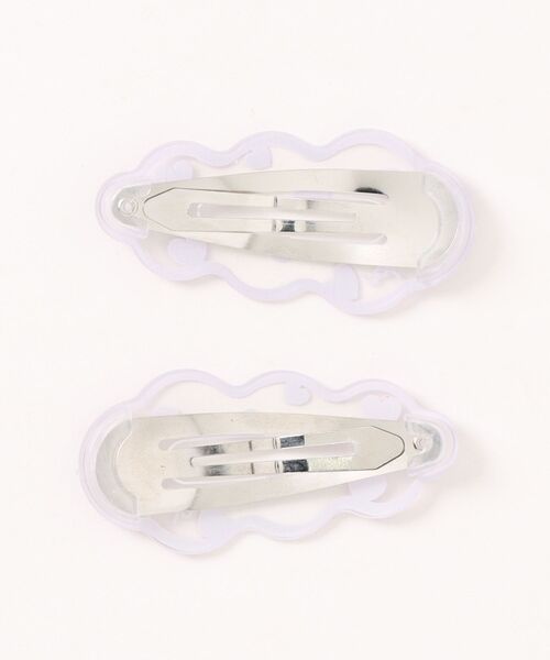 repipi armario（レピピ アルマリオ）の「ナミナミ2Pパッチンピン（ヘアピン・キッズ・ブラック/パープル/ホワイト/ライトブルー・FREE）」の21枚目の写真