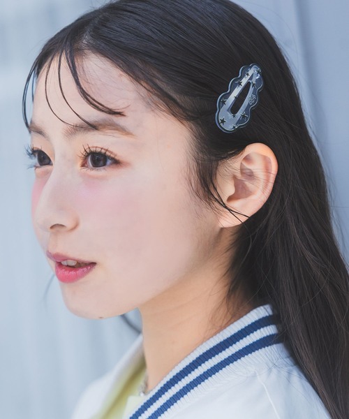 repipi armario（レピピ アルマリオ）の「ナミナミ2Pパッチンピン（ヘアピン・キッズ・ブラック/パープル/ホワイト/ライトブルー・FREE）」の22枚目の写真