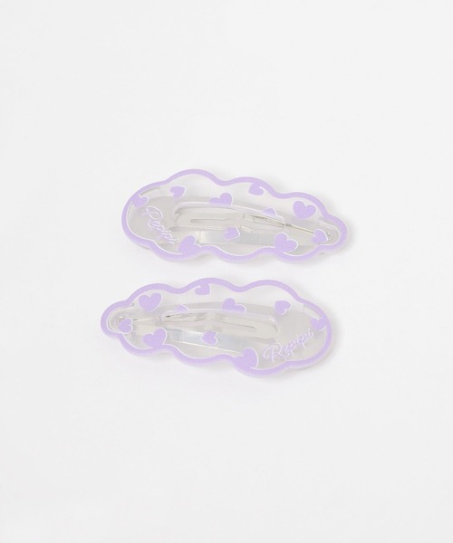 repipi armario（レピピ アルマリオ）の「ナミナミ2Pパッチンピン（ヘアピン・キッズ・ブラック/パープル/ホワイト/ライトブルー・FREE）」の16枚目の写真