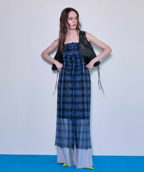 MAISON SPECIAL(メゾンスペシャル)の「Lace Up Short Length Vegan Leather Vest/レースアップショートヴィーガンレザーベスト【MAISON SPECIAL/メゾンスペシャル】(ベスト・レディース・ブラウン/ブラック・FREE)」の17枚目の写真