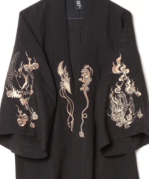 A‘gem 9（エージェムナイン）の「A'GEM/9 × .kom 『古怪舎/グガイシャ』 ロングカーディガン（カーディガン/ボレロ・レディース・ブラック・L/M）」の8枚目の写真