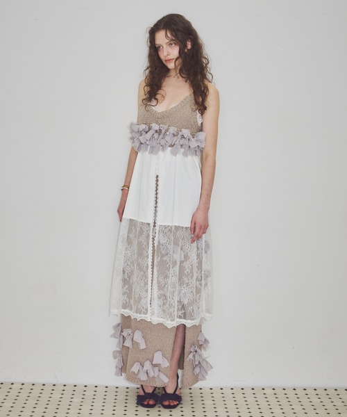 セール】メニーリボンニットビスチェ【セットアップ対応】（その他