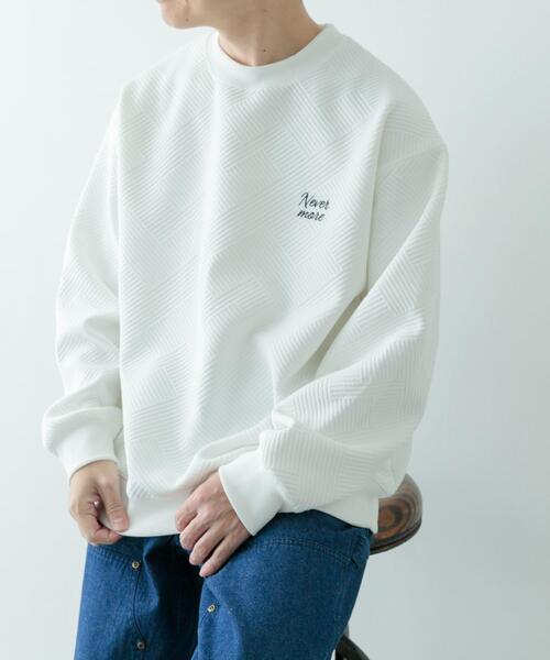 ITEMS URBANRESEARCH(アイテムズ アーバンリサーチ)の「『XLサイズあり』刺繍ジャカードロングスリーブカットソー(スウェット・メンズ・ブラック/ベージュ系その他/ブラウン/ホワイト・X-LARGE/LARGE/MEDIUM)」の15枚目の写真