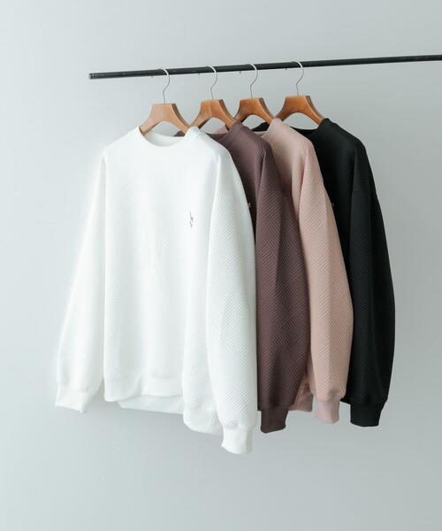 ITEMS URBANRESEARCH(アイテムズ アーバンリサーチ)の「『XLサイズあり』刺繍ジャカードロングスリーブカットソー(スウェット・メンズ・ブラック/ベージュ系その他/ブラウン/ホワイト・X-LARGE/LARGE/MEDIUM)」の10枚目の写真