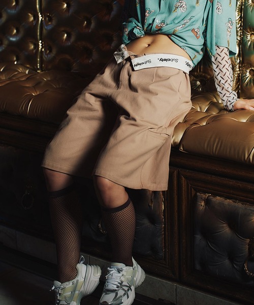 Subciety(サブサエティ)の「Bamuda work pants【WOMEN】(その他パンツ・レディース・ブラック/ベージュ・FREE)」の2枚目の写真