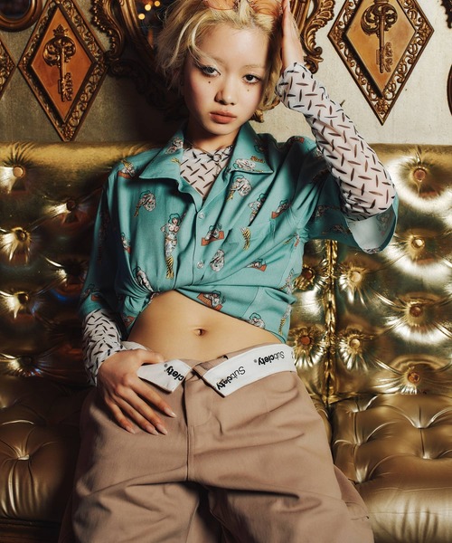 Subciety(サブサエティ)の「Bamuda work pants【WOMEN】(その他パンツ・レディース・ブラック/ベージュ・FREE)」の4枚目の写真