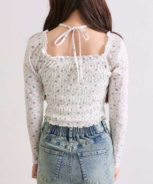 OLIVE des OLIVE（オリーブデオリーブ）の「シャーリングロンT（Tシャツ/カットソー・レディース・オフホワイト/アイボリー/ホワイト/ブラック・FREE）」の14枚目の写真