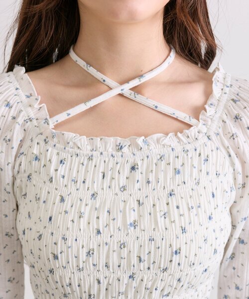 OLIVE des OLIVE（オリーブデオリーブ）の「シャーリングロンT（Tシャツ/カットソー・レディース・オフホワイト/アイボリー/ホワイト/ブラック・FREE）」の15枚目の写真