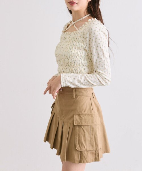 OLIVE des OLIVE（オリーブデオリーブ）の「シャーリングロンT（Tシャツ/カットソー・レディース・オフホワイト/アイボリー/ホワイト/ブラック・FREE）」の22枚目の写真