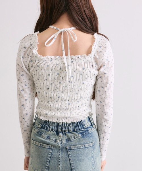 OLIVE des OLIVE（オリーブデオリーブ）の「シャーリングロンT（Tシャツ/カットソー・レディース・オフホワイト/アイボリー/ホワイト/ブラック・FREE）」の10枚目の写真