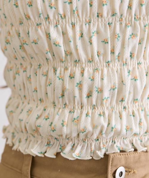 OLIVE des OLIVE（オリーブデオリーブ）の「シャーリングロンT（Tシャツ/カットソー・レディース・オフホワイト/アイボリー/ホワイト/ブラック・FREE）」の9枚目の写真