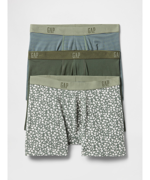 GAP(ギャップ)の「5インチ ボクサーブリーフ(3枚セット)(ボクサーパンツ・メンズ・ブラック/インディゴブルー/グリーン/ベージュ・M/L/XL/S)」の3枚目の写真
