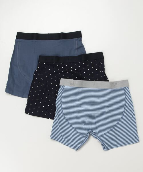 GAP(ギャップ)の「5インチ ボクサーブリーフ(3枚セット)(ボクサーパンツ・メンズ・ブラック/インディゴブルー/グリーン/ベージュ・M/L/XL/S)」の5枚目の写真