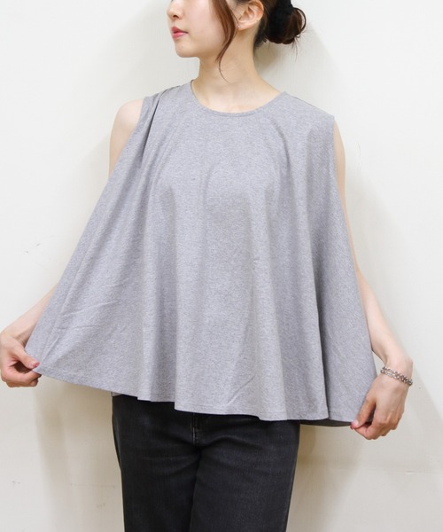 ORCIVAL(オーシバル)の「ORCIVAL/オーシバル スリーブレスブラウス SLEEVELESS BLOUSE OR-C0422 OEJ(シャツ/ブラウス・レディース・ブラック/グレー/ホワイト・1)」の1枚目の写真