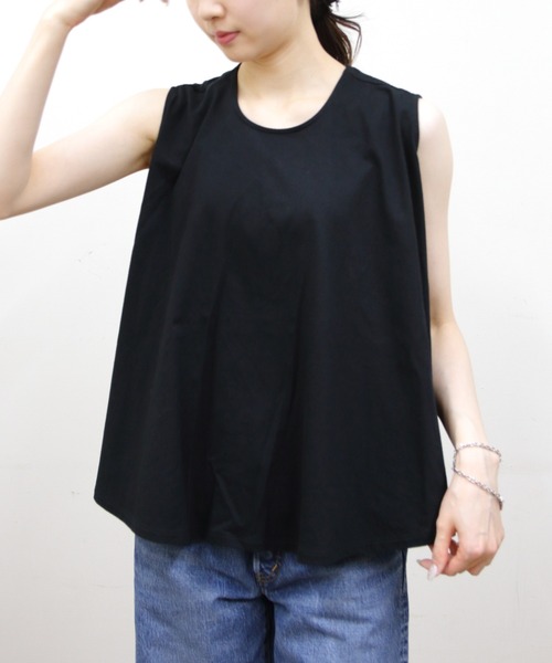 ORCIVAL(オーシバル)の「ORCIVAL/オーシバル スリーブレスブラウス SLEEVELESS BLOUSE OR-C0422 OEJ(シャツ/ブラウス・レディース・ブラック/グレー/ホワイト・1)」の3枚目の写真