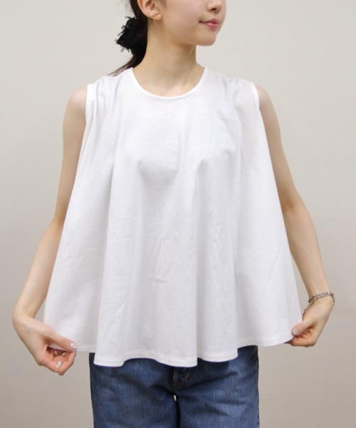 ORCIVAL(オーシバル)の「ORCIVAL/オーシバル スリーブレスブラウス SLEEVELESS BLOUSE OR-C0422 OEJ(シャツ/ブラウス・レディース・ブラック/グレー/ホワイト・1)」の5枚目の写真