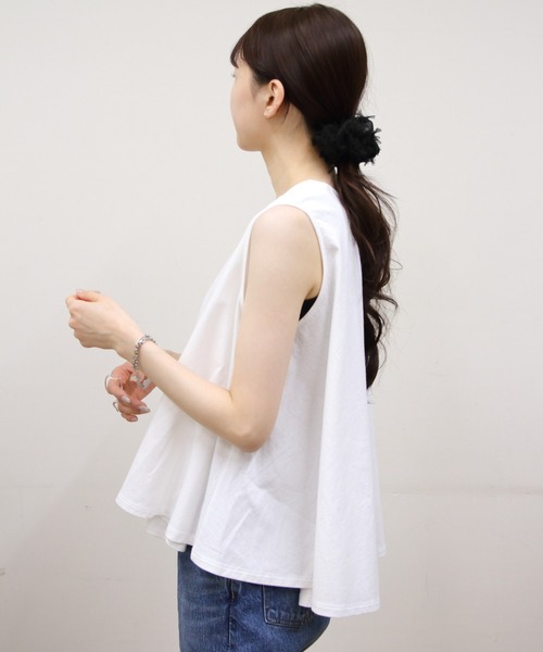 ORCIVAL(オーシバル)の「ORCIVAL/オーシバル スリーブレスブラウス SLEEVELESS BLOUSE OR-C0422 OEJ(シャツ/ブラウス・レディース・ブラック/グレー/ホワイト・1)」の6枚目の写真