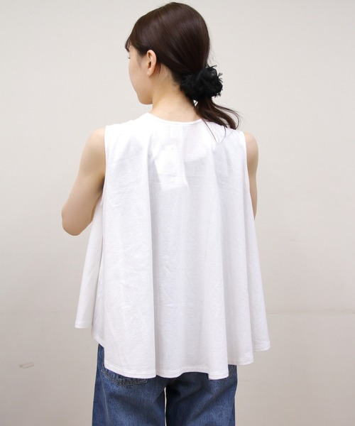 ORCIVAL(オーシバル)の「ORCIVAL/オーシバル スリーブレスブラウス SLEEVELESS BLOUSE OR-C0422 OEJ(シャツ/ブラウス・レディース・ブラック/グレー/ホワイト・1)」の7枚目の写真