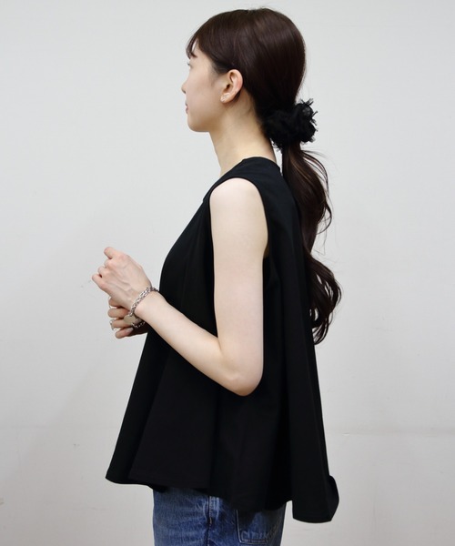 ORCIVAL(オーシバル)の「ORCIVAL/オーシバル スリーブレスブラウス SLEEVELESS BLOUSE OR-C0422 OEJ(シャツ/ブラウス・レディース・ブラック/グレー/ホワイト・1)」の13枚目の写真