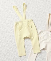 サスペンダー付きリブパンツ