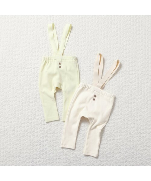 apres les cours（アプレレクール）の「サスペンダー付きリブパンツ（その他ベビーウェア・キッズ・アイボリー/イエロー・80/70）」の16枚目の写真